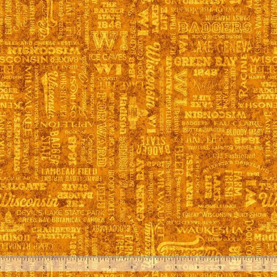 All Wisconsin Shop Hop 2600 31781O Burnt Orange One Yard
