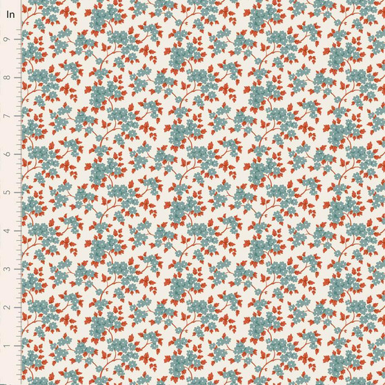 Tilda Village Life 100686 Ruth Teal One Yard