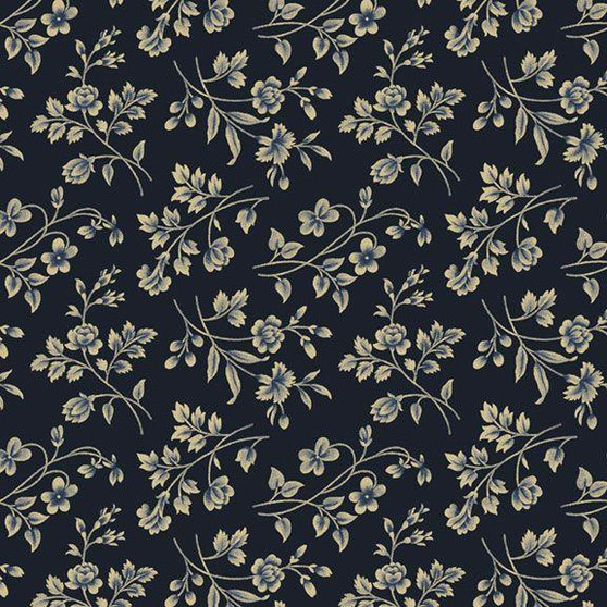 Sturbridge Village Charm R332191D Navy One Yard
