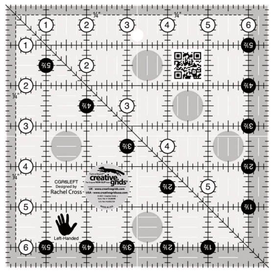 Creative Grids Left Handed 6 1/2" x 6 1/2"