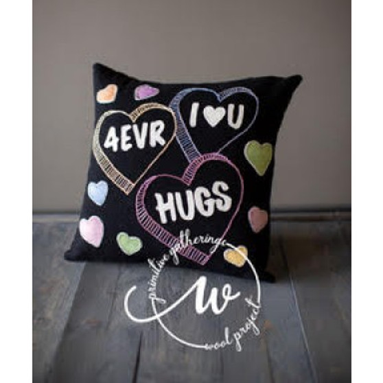 Candy Hearts Pillow PRI-808