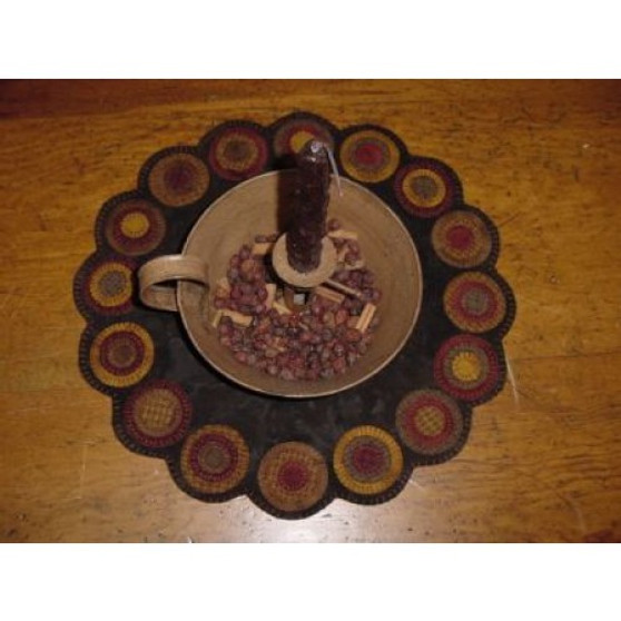 Primitive Wool Candle Mat Pattern PRI-157