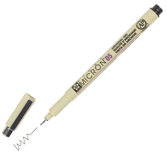 Pigma Micron Pen Black .20mm Size 005