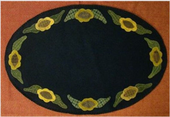 Simple Sunflower Table Mat Pattern PRI-193