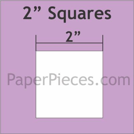 2" Squares Paper Pieces-Large Pack