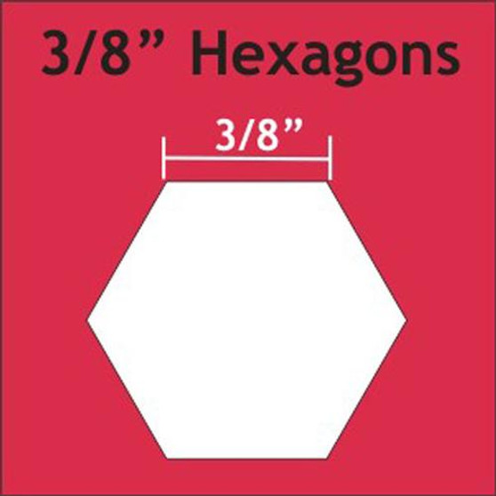 3/8" Hexagons Small Pack: 200 pc