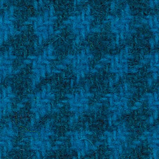 Hand Dyed Electric Blue Houndstooth Wool
