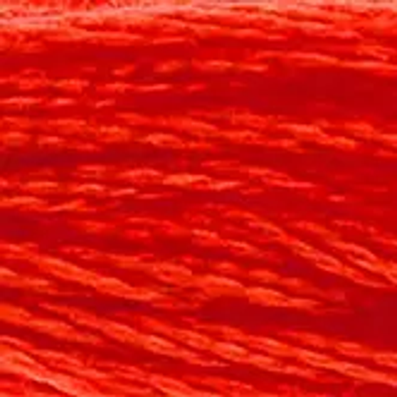 DMC  Embroidery Floss 8M 117-606 Bright Orange-Red