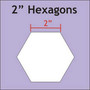 Paper Pieces 2" Hexagons 25/pack