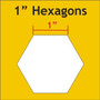 Paper Pieces 1" Hexagons Small Pack 100pcs.