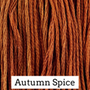 Classic Colorworks Hand Dyed Floss 5 yds Autumn Spice