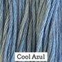 Classic Colorworks Hand Dyed Floss 5 yds Cool Azul