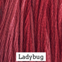 Classic Colorworks Hand Dyed Floss 5 yds Ladybug