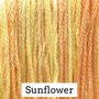 Classic Colorworks Hand Dyed Floss 5 yds Sunflower