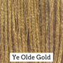 Classic Colorworks Hand Dyed Floss 5 yds Ye Olde Gold