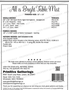 Kit and Pattern for All Is Bright Table Mat PRI-891 W