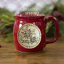 Primitive Gatherings Poinsettia Christmas Mugs