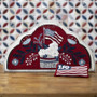 Red White and Bloom March Wool Box Board PREORDER
