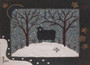 January Sheep Rug Hooking Kit by Carol Endres