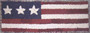 Three Star Flag Rug Hooking Kit by Warren Kimble