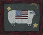 Flag Day Sheep Rug Hooking Kit by Barbara Carroll