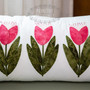 Mother's Tulip Patch and Wool Pillow PRI-2231