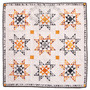 Monthly Minis QAL Quilt #27 Nine Autumn Stars PRI-2269 DOWNLOAD