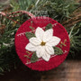 Kit and Pattern for Festive Poinsettia Ornament PRI-2149 W