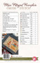 Miss Pittypat Cross Stitch Pattern