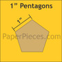 1" Pentagons Paper Pieces-Small Pack