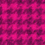 Hand Dyed Fuschia Houndstooth Wool