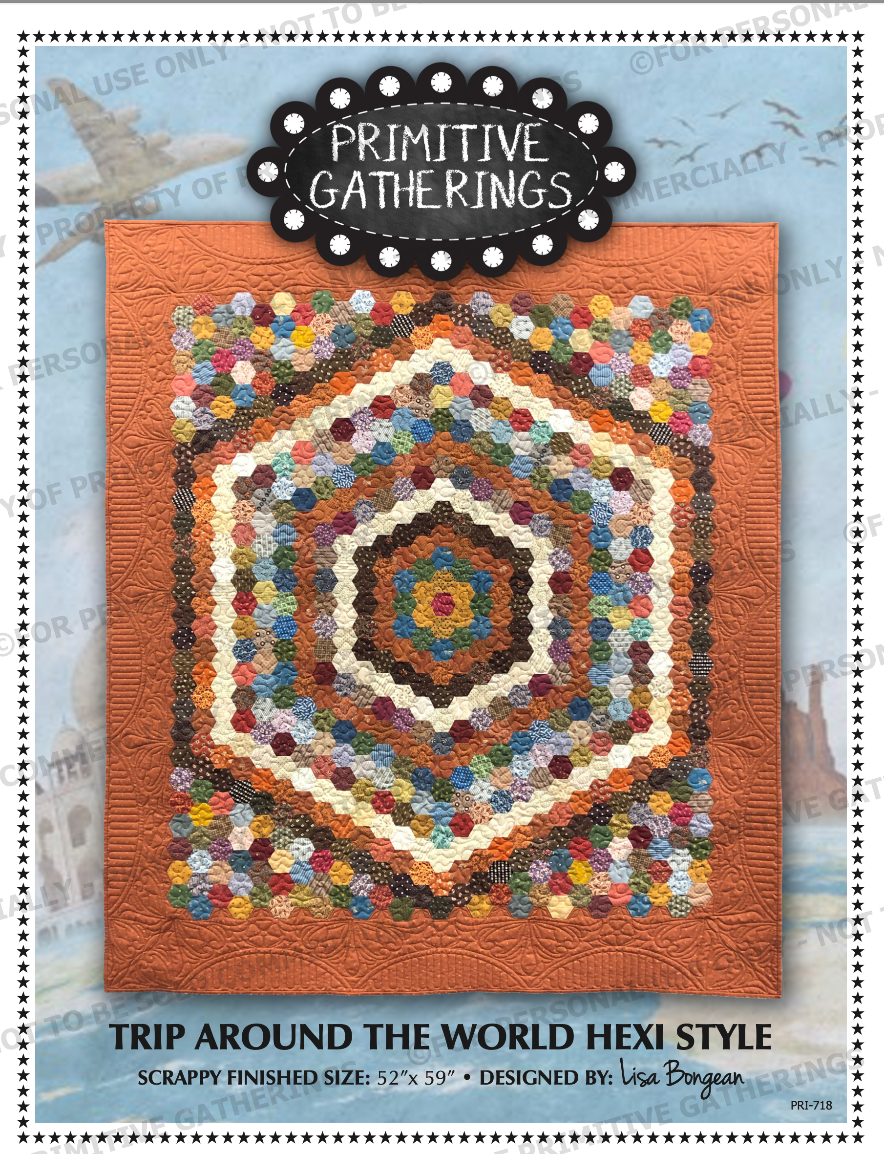 Trip Around The World PRI-718 - Primitive Gatherings Quilt Shop