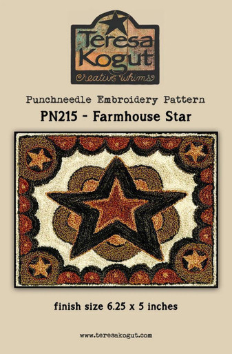 Farmhouse Star Punch Needle - Primitive Gatherings Quilt Shop