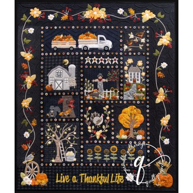 Live A Thankful Life PRI-773 - Primitive Gatherings Quilt Shop