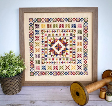 Meet Me In The Garden Cross Stitch DOWNLOAD - Primitive Gatherings