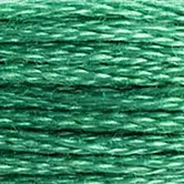 DMC Lichteffekte Stickgarn – 12-Pack Grün (Nile-Green), 8,7 M Pro Rolle, Metallischer Glanz