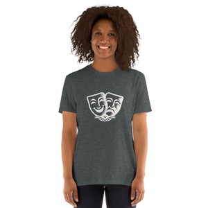 Unisex T-Shirt Softstyle (W) - Thespian Masks Dark