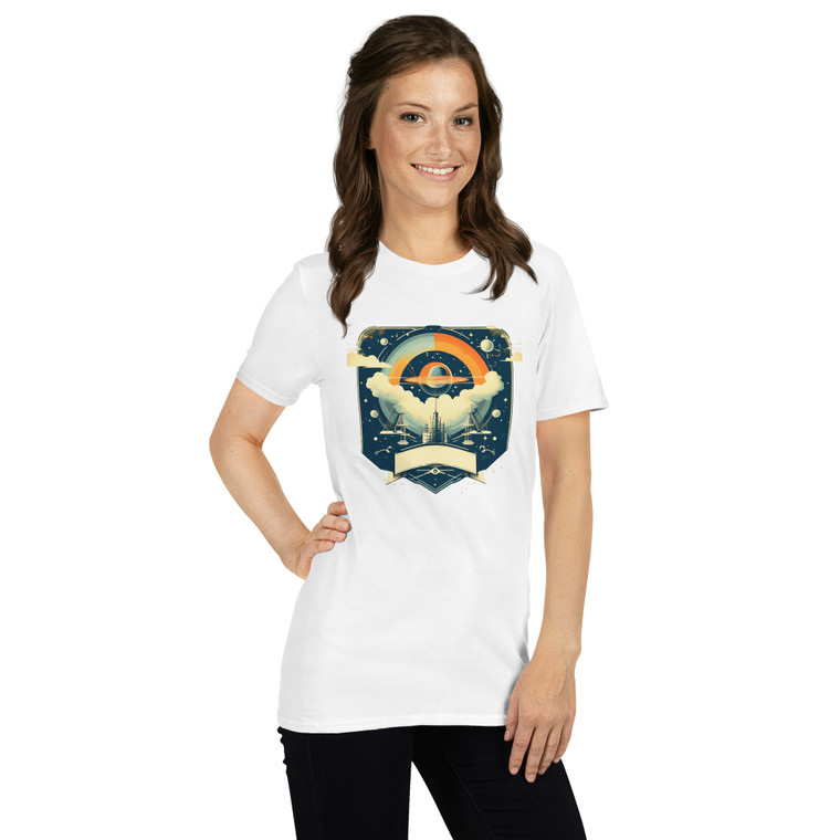 Unisex T-Shirt Softstyle (W) - Space Logo