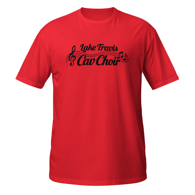 LTHS Choir TShirt Sample Black Notes