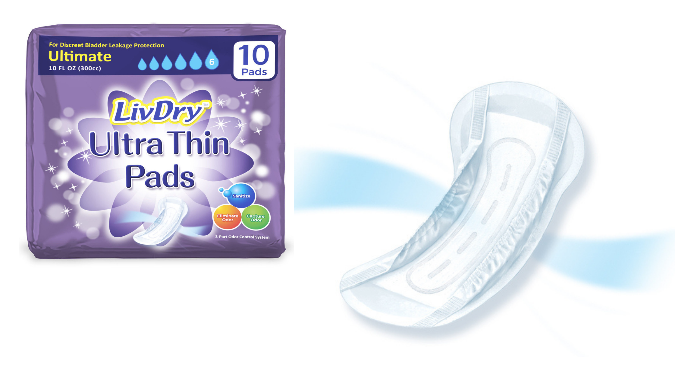 Incontinence Pads For Women  Overnight & Everyday Use Pads