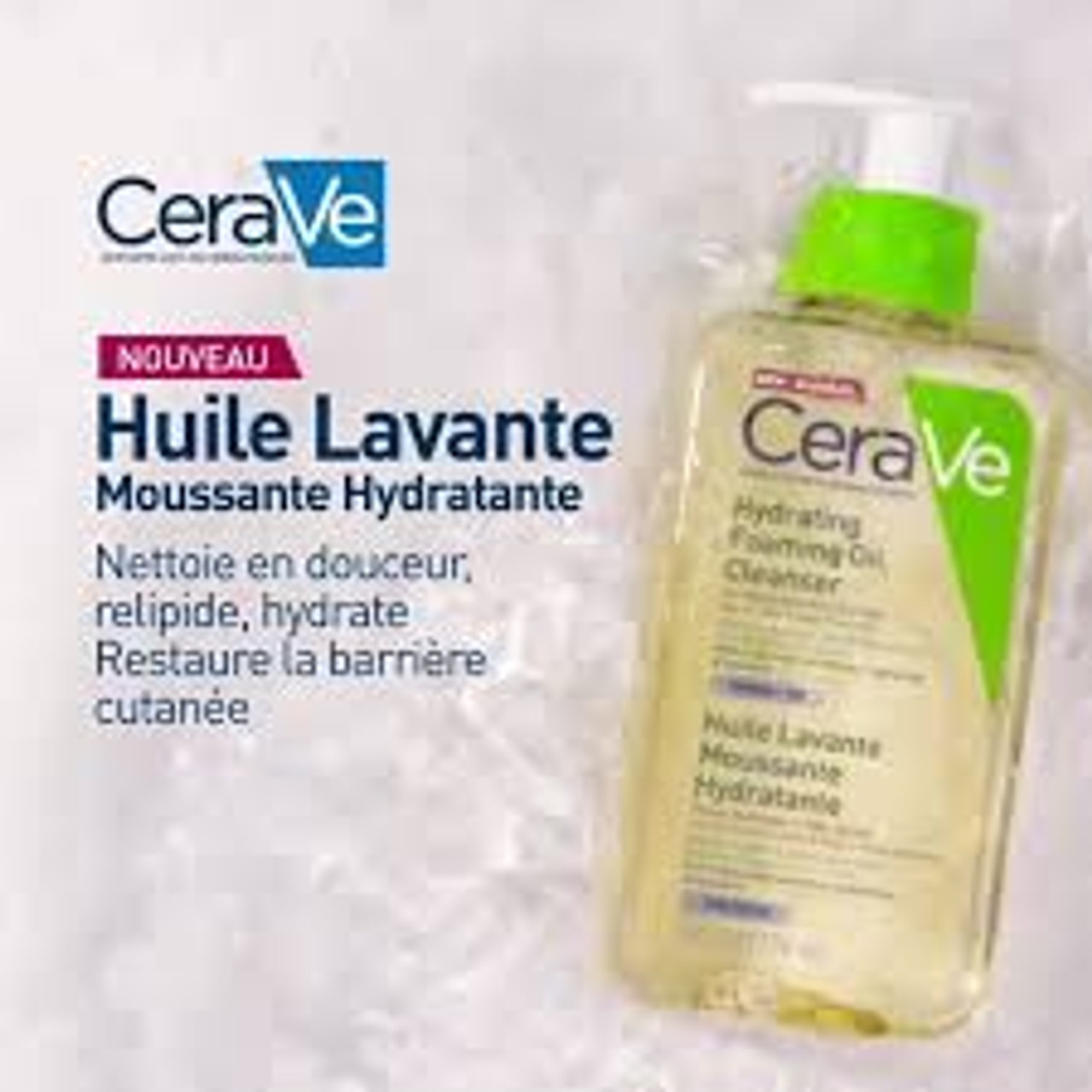 Huile Lavante Moussante Hydratante, Nettoyant