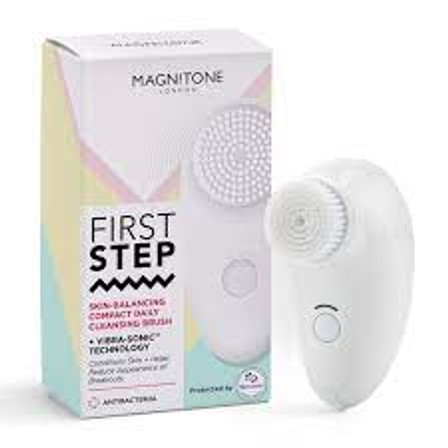 Magnitone London Compact Cleansing Brush - White