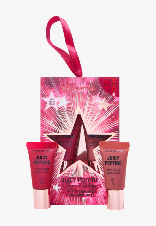 Revolution juicy peptide coffret de baumes à lèvres brillant