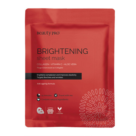 BeautyPro BRIGHTENING Collagen Sheet Mask with Vitamin C