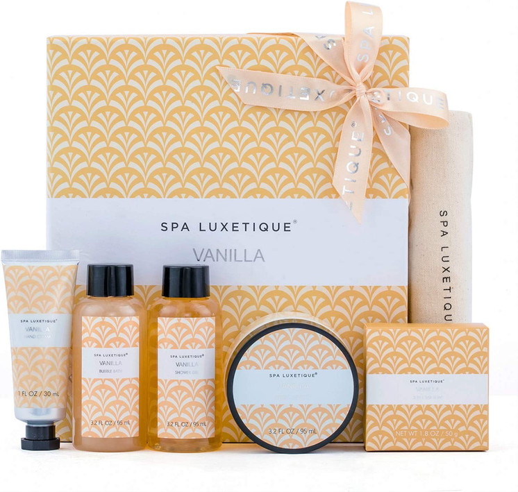 Spa Luxetique Coffret de Bain, 6 Pièces, Parfum de Vanille