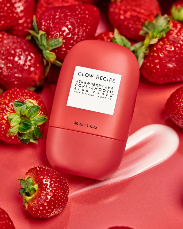 GLOW RECIPE Strawberry BHA Pore-Smooth Blur Drops