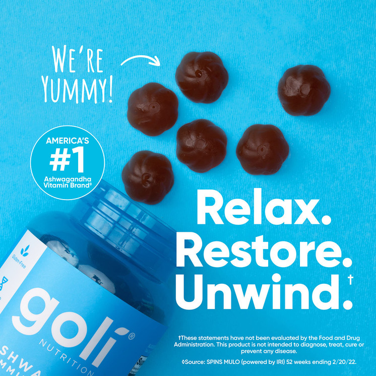 Goli - Ashwagandha Gummies (Relax et restore)