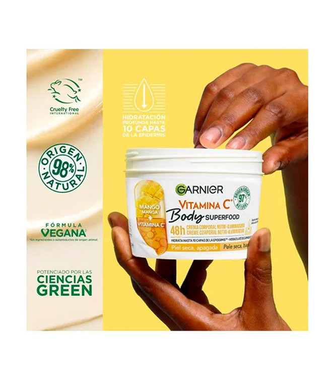 Garnier - Crème de corps hydratante Mango + Vitamine C
