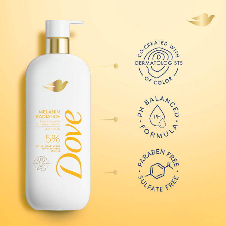 Dove Melanin radiance - gel de douche