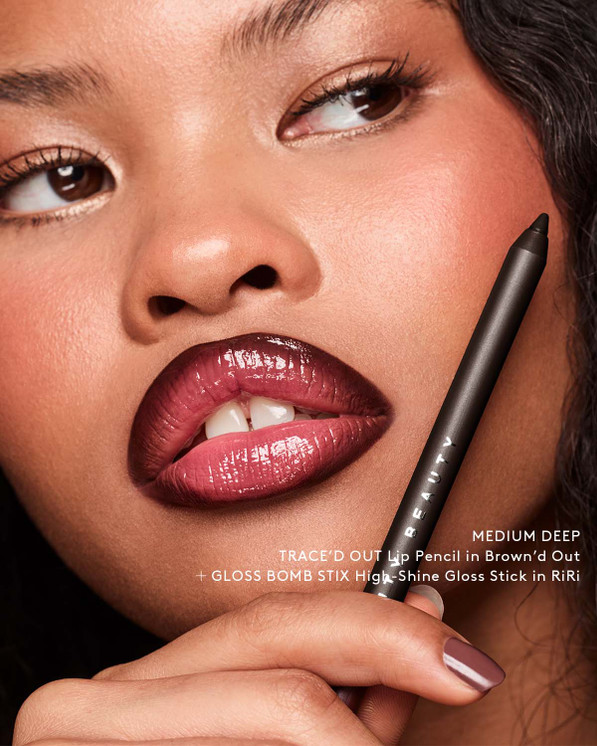FENTY BEAUTY TRACE'D OUT PENCIL LIP LINER BROWN'D OUT 08